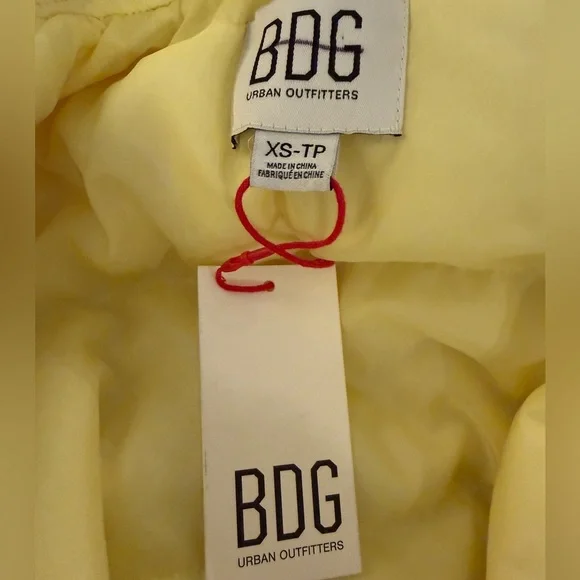 BDG Urban Outfitters Sunny Yellow Bomber Jacket - Picture 11 of 12